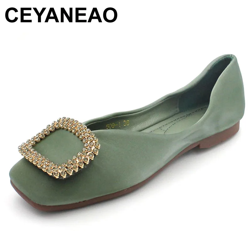 

CEYANEAO Women's shoes with a flat sole; New 2019; spring season; Women's Casual Colorful Shoes; all season ballet flats