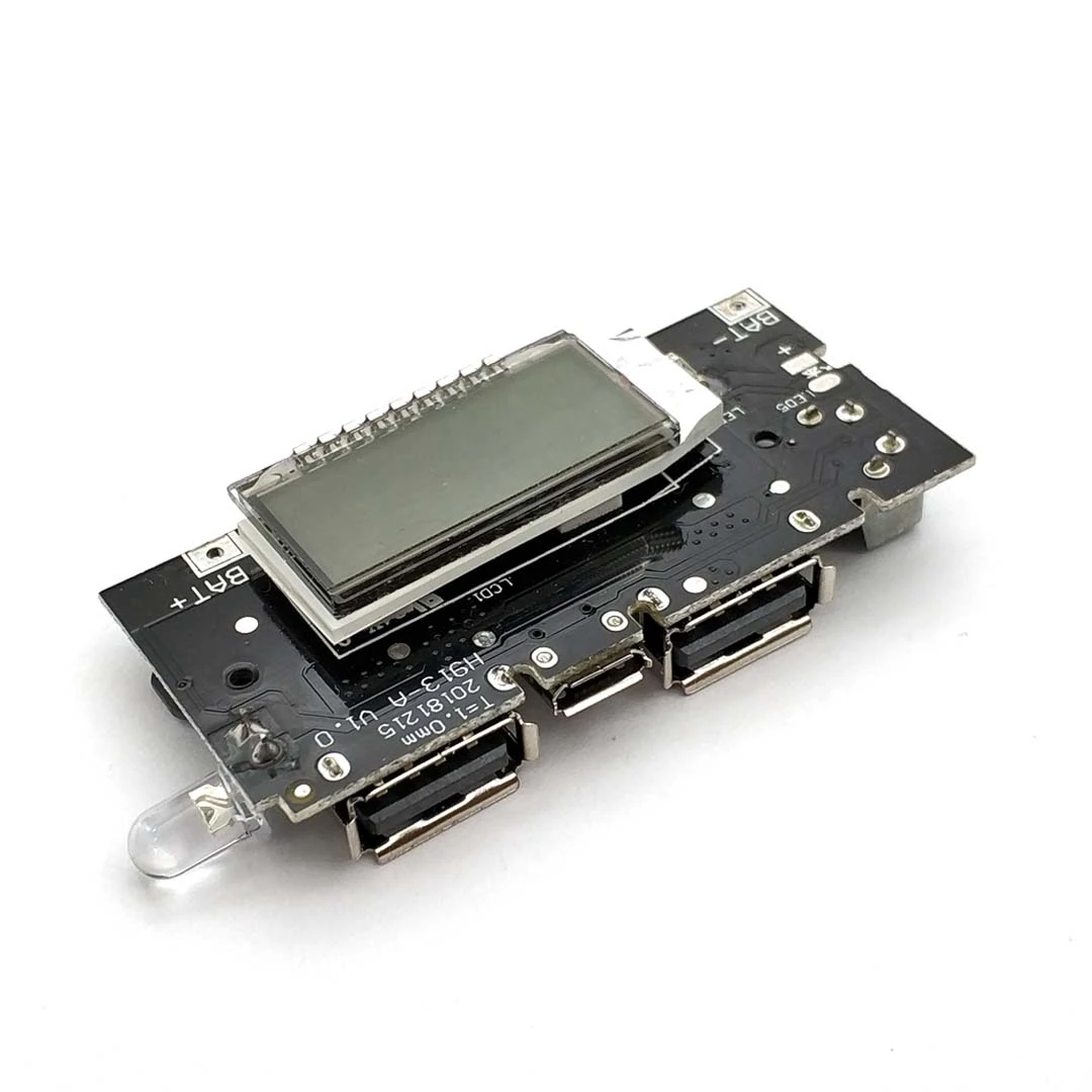 

Dual USB 5V 1A 2.1A Mobile Power Bank 18650 Battery Charger PCB Power Module Accessories For Phone DIY New LED LCD Module Board