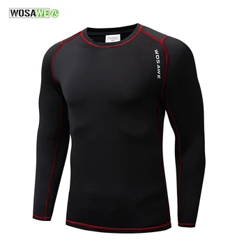 

WOSAWE Long Sleeve Cycling Base Layer Winter Warmth Bicycle Running Bodybuilding Bike Clothes Jersey Sports Underwear Clothing