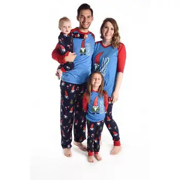 

Christmas Pjs - NO PLACE LIKE GNOME Kids Long Sleeve Pajamas Set, Fun Soft Animal Pajamas, Christmas Family Matching