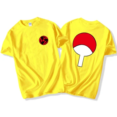 Новая футболка с Наруто Узумаки Наруто Учиха Итачи Хатаке Какаши аниме футболка Летняя хлопковая с коротким рукавом для мужчин wo мужские футболки - Цвет: 18