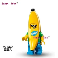 50 шт. коллекционные строительные блоки Mr Banana Guy, экшн-блоки, друзья для мальчиков, домашние игры для детей, детские игрушки