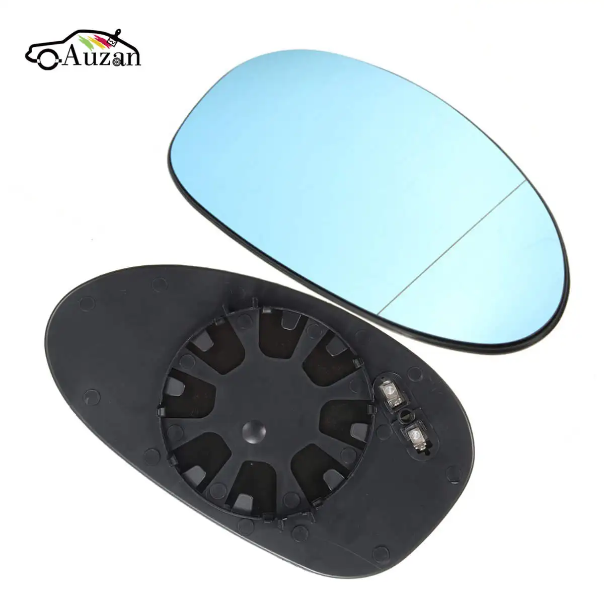 

For BMW M3 E46 2001 2002 03 04-2006 1 Pair Left Right Rearview Wing Door Mirror Glass Driver Side Blue Anti-Glare Tinted Heated