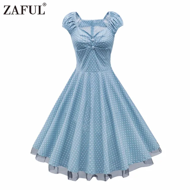 zaful summer women 60s vintage dress plus size 4xl lace swing dress plus size vintage dress