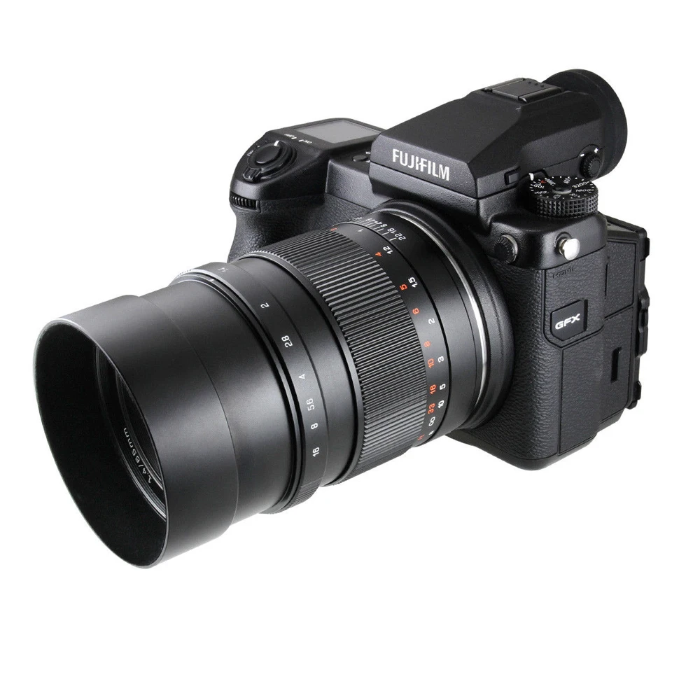 Zhongyi Mitakon Speedmaster 65 мм f/1,4 ручная фокусировка Prime Lens для Fuji GFX mount 50S 50R среднеформатная беззеркальная камера