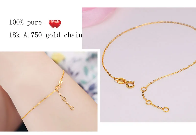 18k Au750 gold chain bracelet (7)