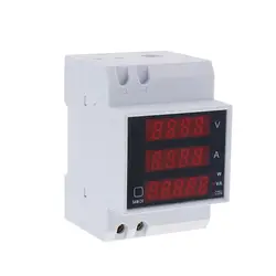 D52-2048 цифровой измеритель энергии светодиодный Active Мощность фактор Многофункциональный Мощность вольтметр измеритель тока AC80-300V, 0-100A