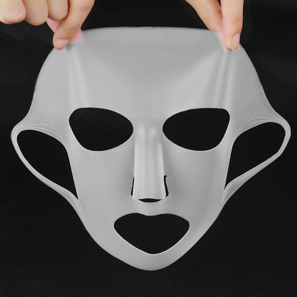 

Reusable Silicone Facial Mask Cover Skin Care Moisturizing Mask Speed Up The Absorption Prevent Evaporation With Ear Loops