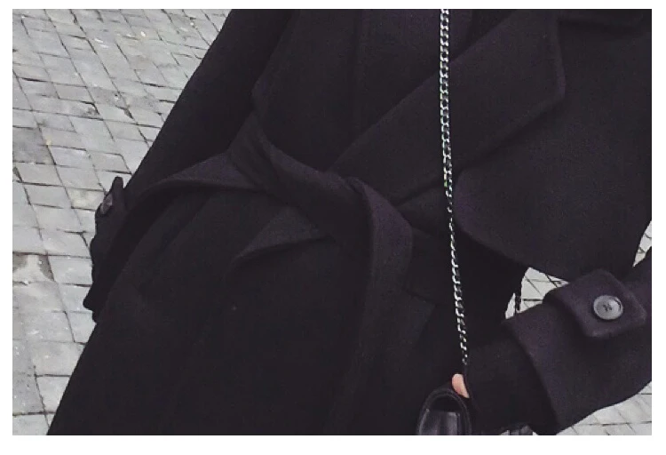 New Autumn Winter Fashion England Style Wool Blend Coat Women Single Button Thick Outerwear Sashes Windbreaker Woolen Coat Mw484 New Autumn Winter Fashion England Style Wool Blend Coat Women Single Button Thick Outerwear Sashes Windbreaker Woolen Coat Mw484