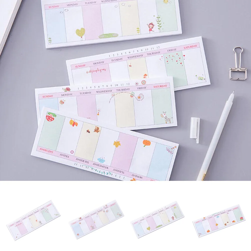 Weekly/Daily Planner Sticker Sticky Notes Memo Pad Schedule Check List