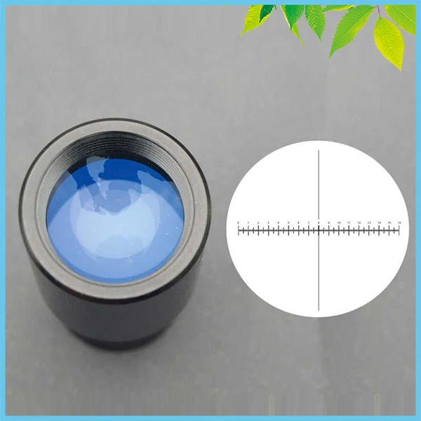 

2 PCS WF10X Wild Field Eyepiece Biological Microscope Eyepiece with Reticle 0.1mm/16mm 23.2mm Interface