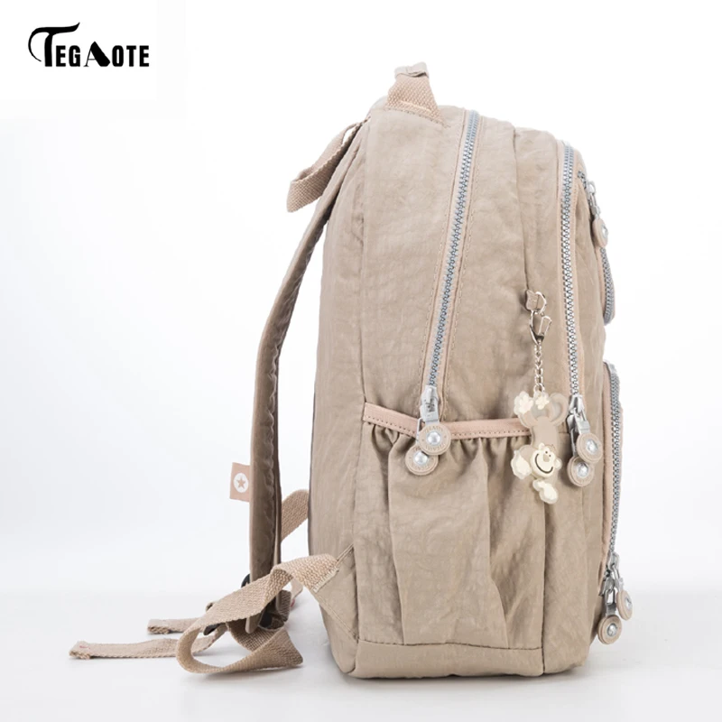 TEGAOTE, женский рюкзак для девочек-подростков, нейлоновые рюкзаки, Mochila Feminina, женский рюкзак для путешествий, школьный рюкзак для мальчиков