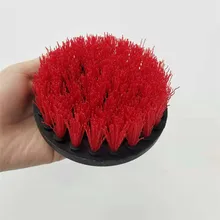 Красное 4 дюймовое сверло для очистки щетка набор настенные плиточные затирки электрическая щетка Ванна решетка ванная комната поверхность пола плитка Душ Туалет