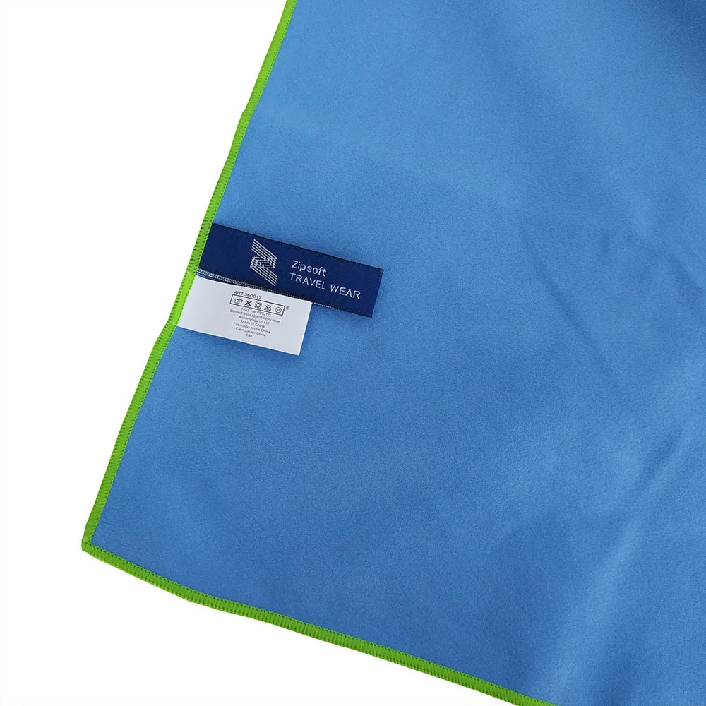 Zipsoft 2PcsLot Sports Towel With Bag Gym Beach for Adults Microfiber Swimming pool Travel Camping Hair Dryer 75x135cm NEW