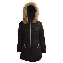 Women Casual Winter Slim Thick Long Down Jacket Fur Collar Coat Overcoat 3-COLORS