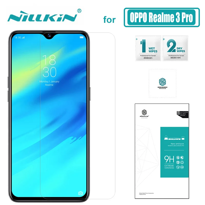 Защитное закаленное стекло для экрана OPPO Realme 3 Pro Nillkin 9H твердое ультратонкое Oppo X