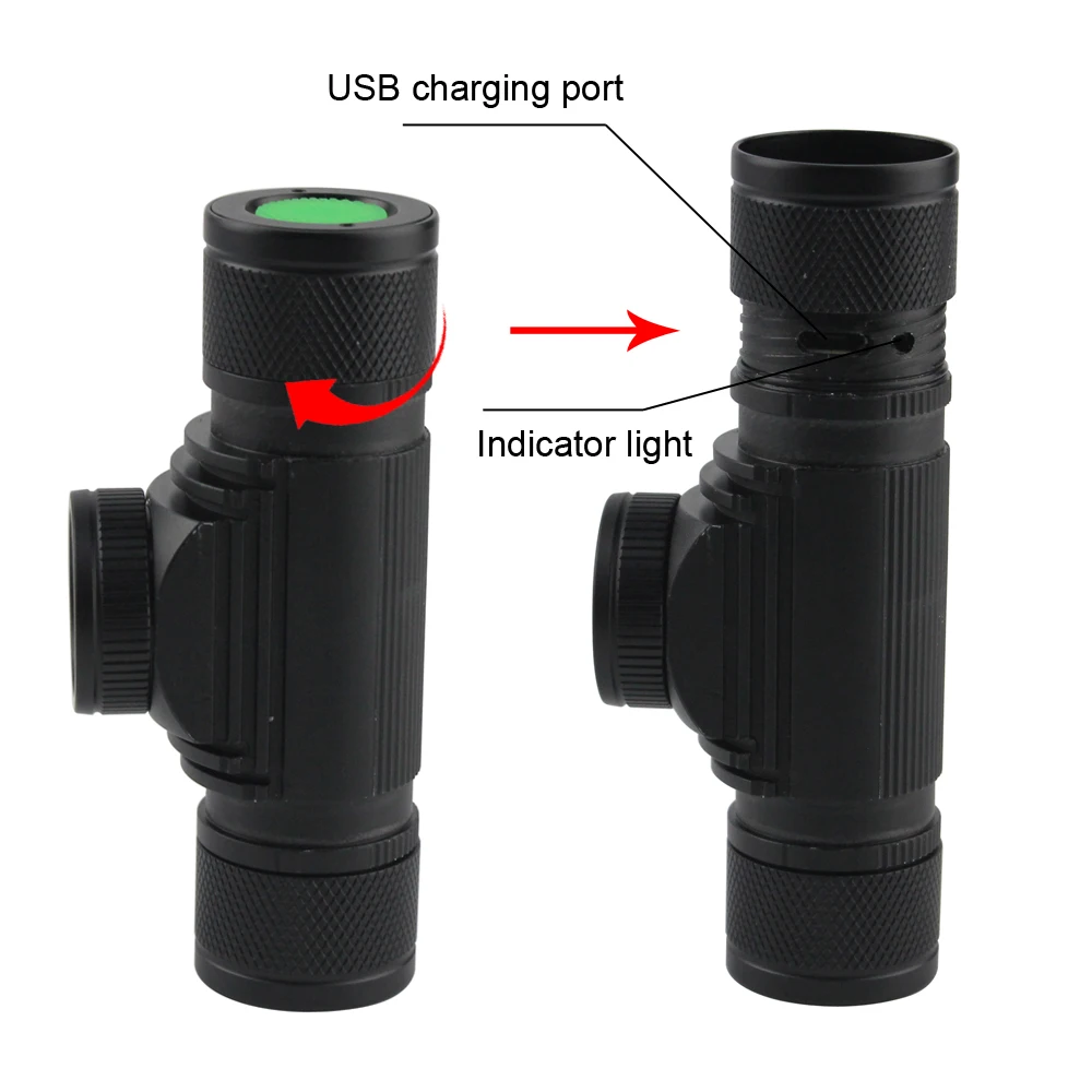 BORUiT D20 XPG светодиодный Мощный налобный фонарь 4 Режим масштабирования 1000LM фар
