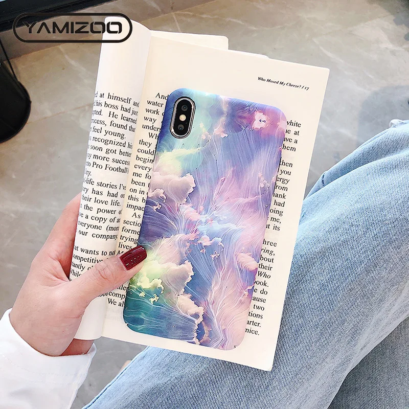YAMIZOO 3D рельефный светящийся/цветочный/роскошный/Жесткий Чехол для iPhone 7 чехол