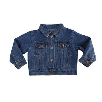 

Children Kids Girls Denim Jean Fall Jacket Button Coat Outwear Tops Clothes 1-6Y Long Sleeve New Hot