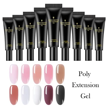 

BORN PRETTY 20ml Nail Poly Extension Nail Gel Builder Nail Art Finger Extension Crystal Quick Extension UV Gel Builder Nail Tips