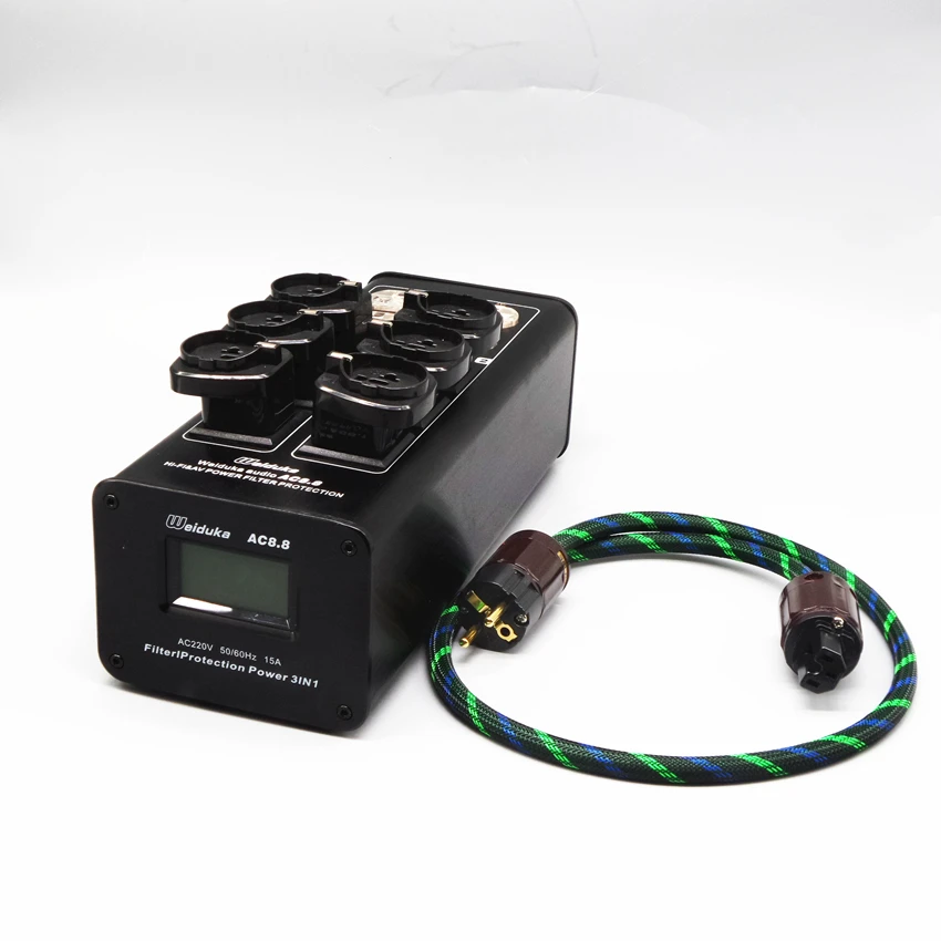 

Suitable for use in Europe socket plug Audio dedicated power filter purifier lightning protection Extension Socket