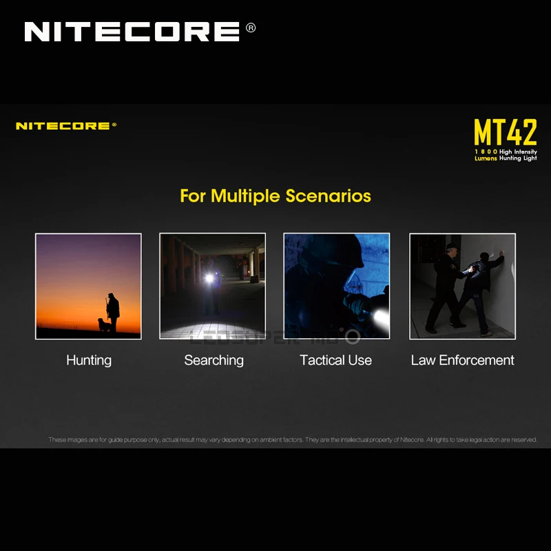 Многоцелевая серия Nitecore MT42 CREE XHP35 HD светодиодный фонарик 1800 lumen высокой