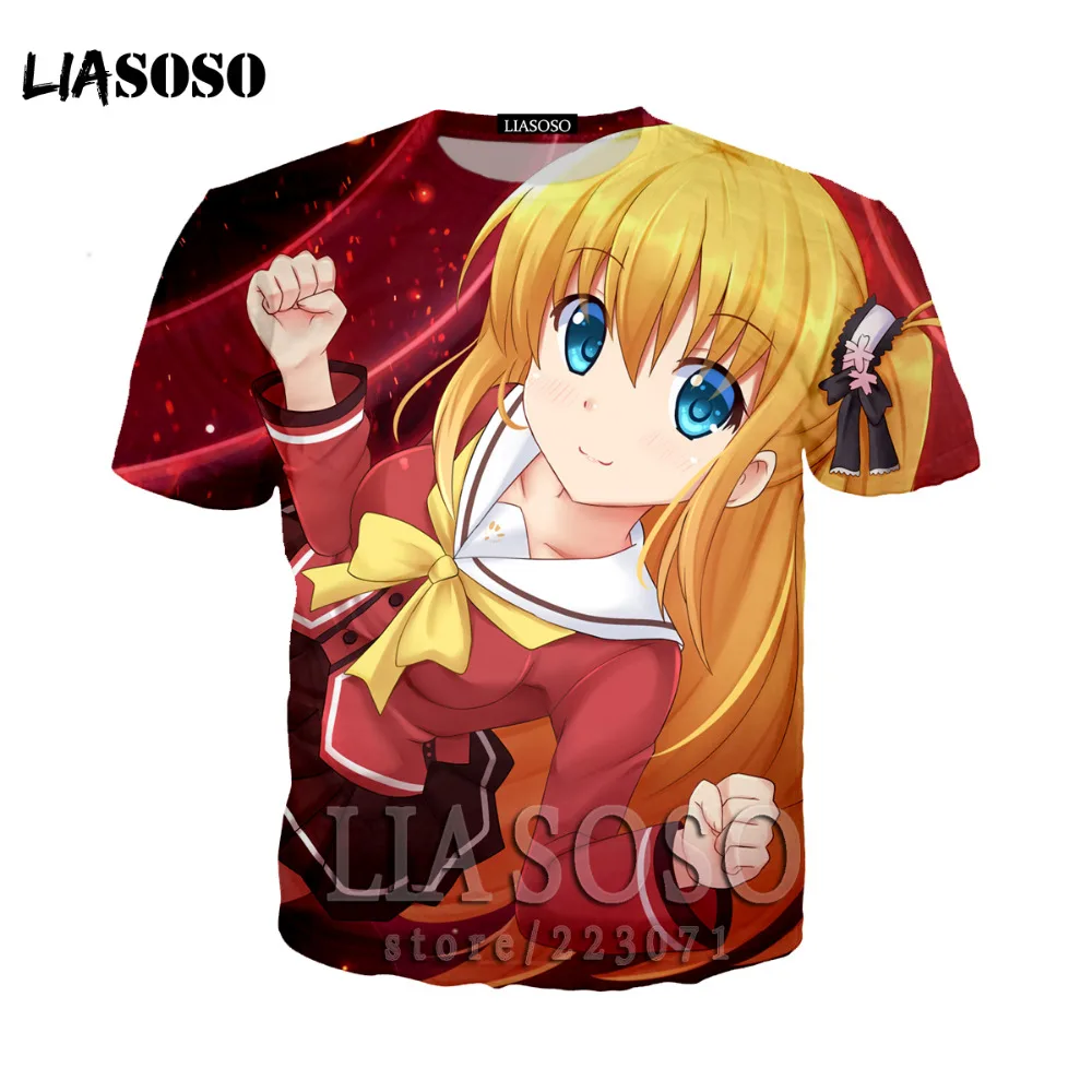 Summer Anime Card Captor ユエ Unisex White T-shirt Short Sleeve TEE Tops Cosplay