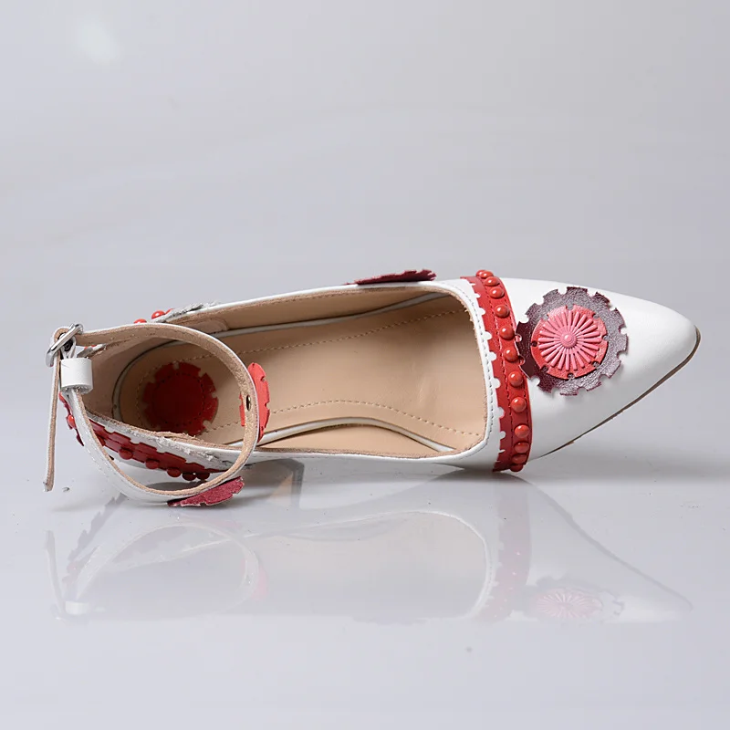 Blue Haute Bout yellow red Prova Vache Cuir Chaussures 2018 Nouveau De Fleur Pointu Simples En Patchwork Mode Talon Perfetto Daim Femme Style wAR4PnqHRI