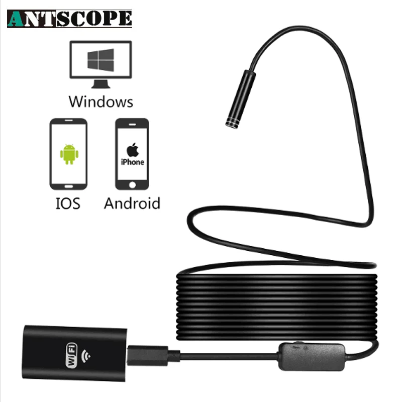 

Antscope 8mm Wifi Endoscope Camera For Android iOS Iphone 720P Waterproof Endoscope USB Android hd Camera Endoskop Camera19