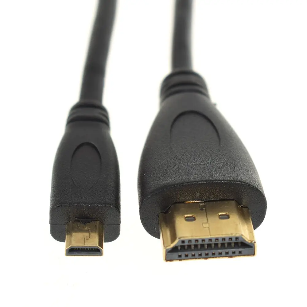 

1.4 Version Gold Plated Micro HDMI to HDMI Cable 3D 1080P Male-Male For Go-Pro Hero 3 3+ 4 Hero4 GO PRO HD 4K 2M 5M AU