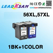 2x LeadKsam картридж совместимый для hp56 заменить для 57 с чернилами hp Deskjet 5150 450CI 5550 56XL 57XL