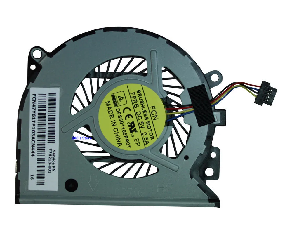 Ноутбук Процессор кулер для HP ENVY X360 15-U 15-U010DX 15-U000 15-U011D 15-U483CL TPN-Q147 KSB0705HBA07 вентилятор
