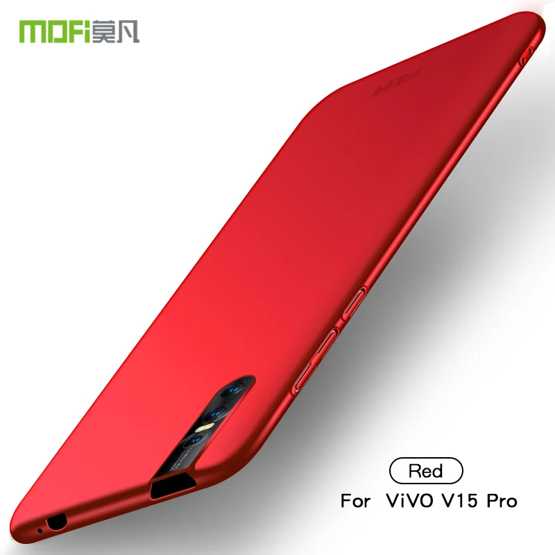 ДЛЯ VIVO V15 Pro MOFI классический матовый PC жесткий защитный чехол для телефона чехол для VIVO V15 Pro Чехол - Цвет: Красный