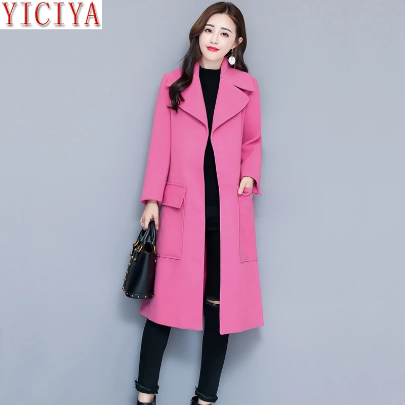 plus size pink wool coat