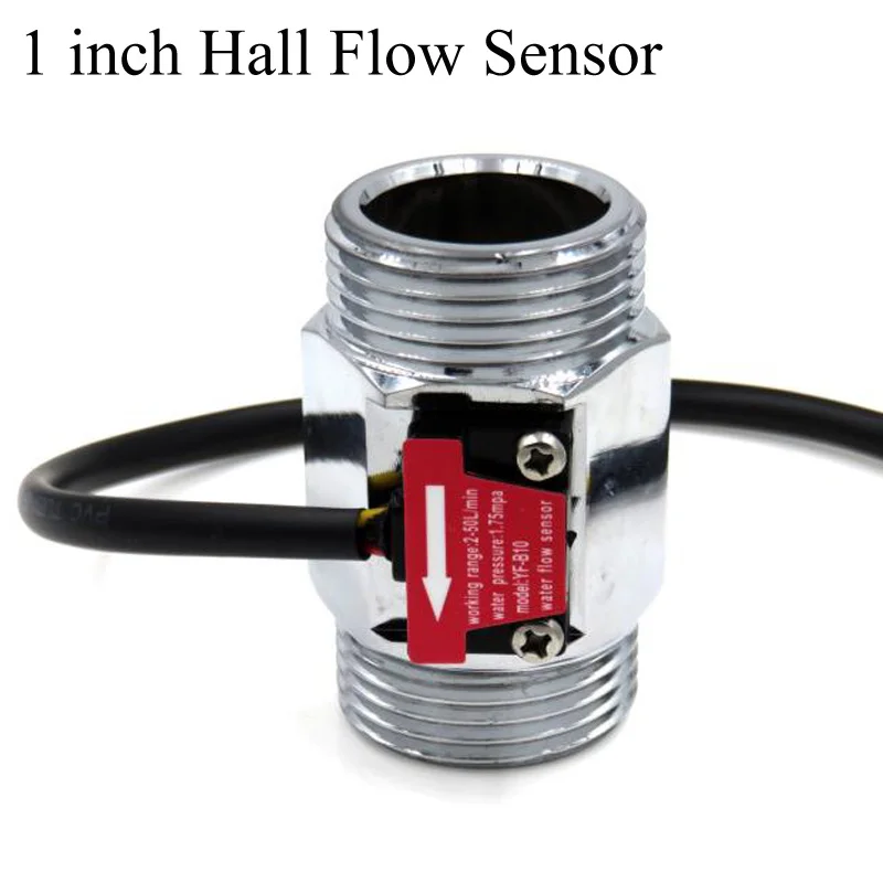 1 Inch Water Flow Hall Sensor Switch Flow Meter Dn25
