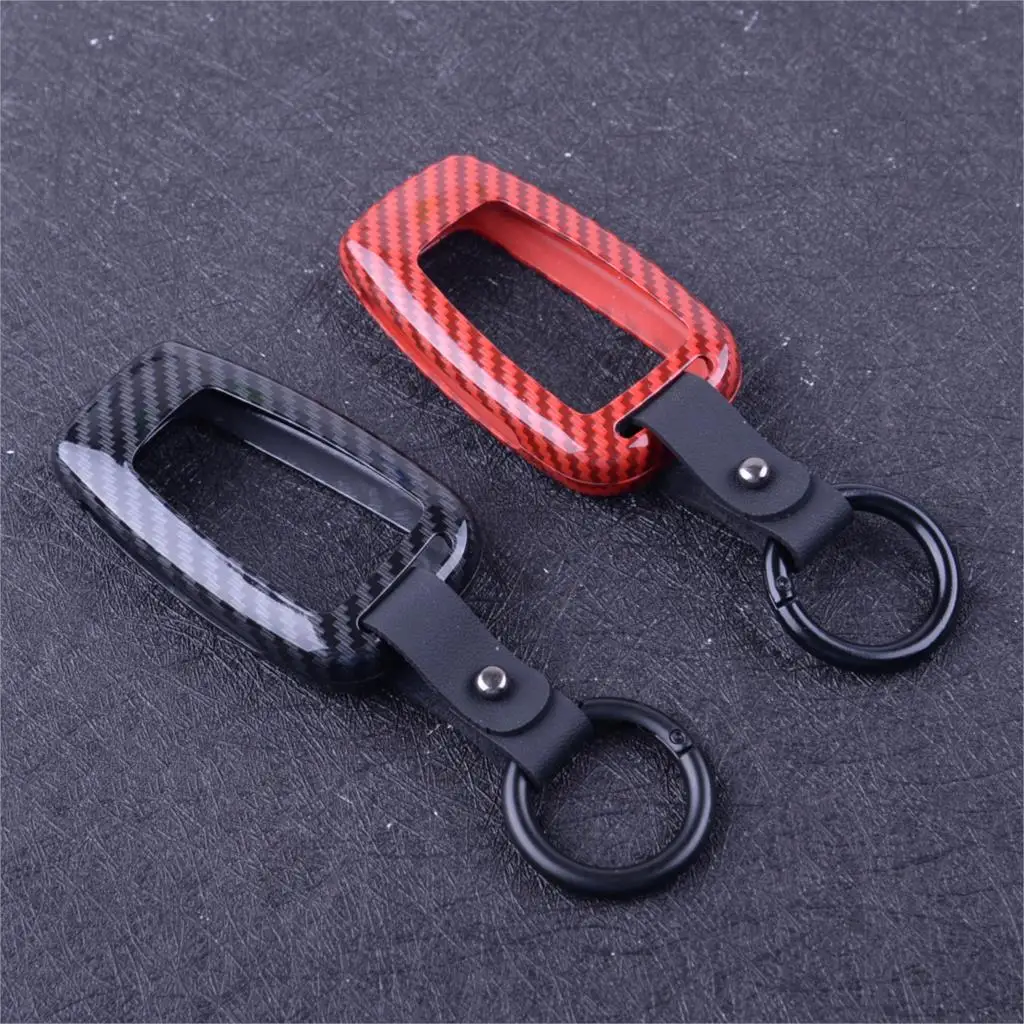 

Fit For Toyota Camry 2018 2019 Car Remote Control Cover Carbon Fiber Style Smart Key Case Cover Holder Set Zinc Alloy Protector