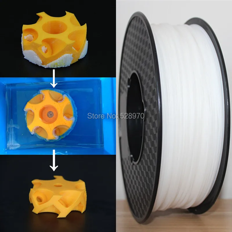 wholesale Nature 3d printer filament Dissolvable in Limonene Solute 1 75mm 3mm 1kg 2 2lb Natural