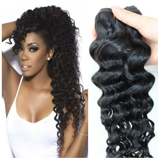 Ali Moda Brazilian Deep Curly Single Bundle Brazilian Hair Weave