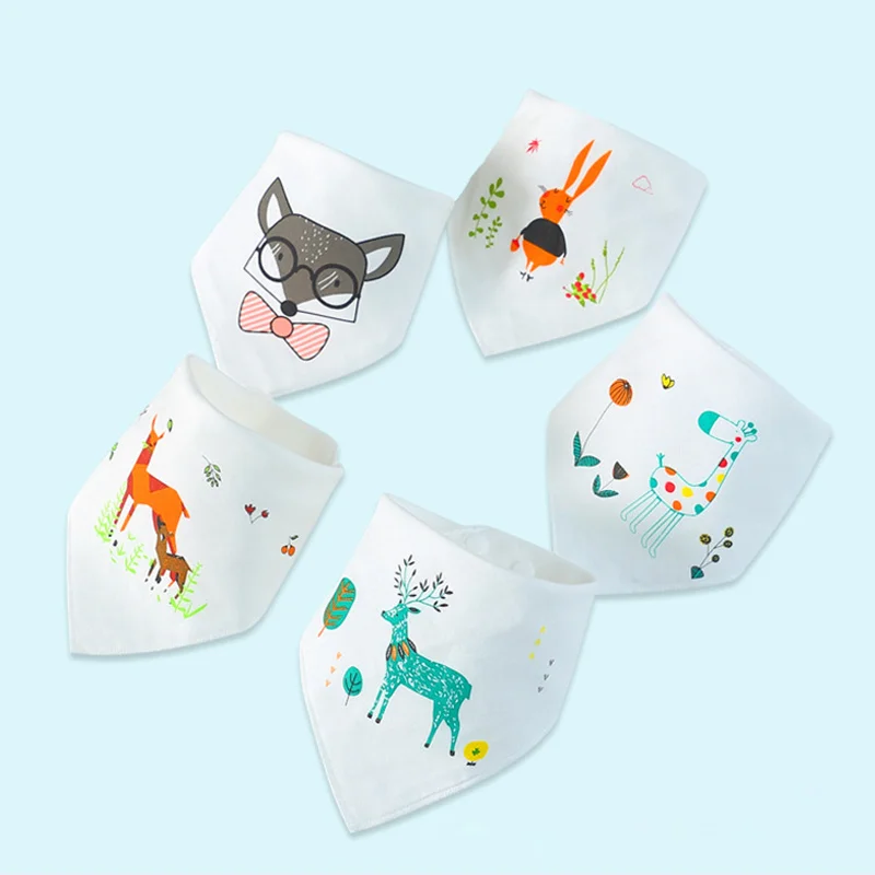 cute baby accessories Baby Bibs Cotton Baby Feeding Apron Triangle Cute Baby Bibs Girls Boys Cartoon Feeding Scarf Bib Collar Bib Burp Cloth boots baby accessories	