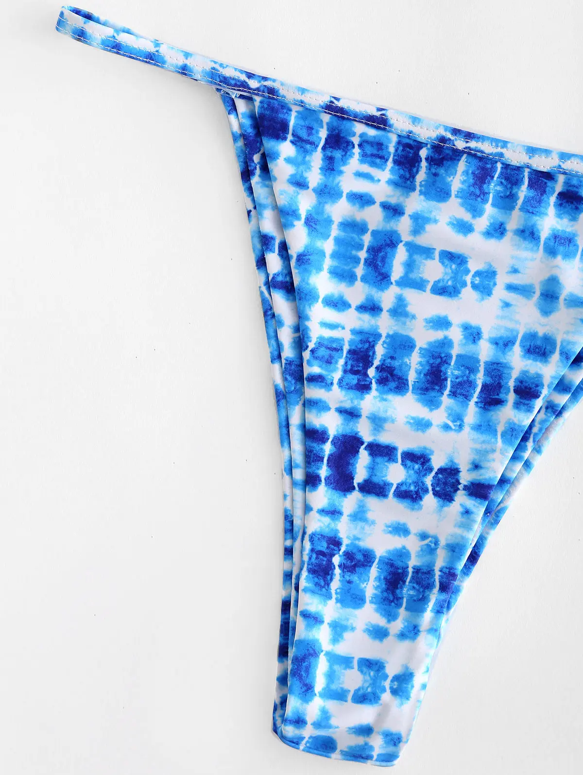ZAFUL Tie Dye Thong Женский комплект бикини Холтер Мягкий Camis пляжный с завышенной талией