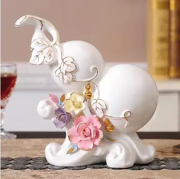 

Creative ceramic gourd and cabbage crafts, home office tabletop decorations, beautiful gifts