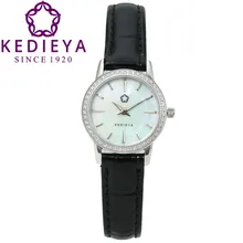 KEDIEYA Watch Brand Watches Women Fashion Round Pearl Quartz Watch AAA Zircon Gems Dress Gift Wrist Watches for Women