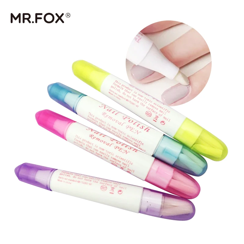 

Nail art nail polish remover fountain pen nail art corrector finger tip remover portable polish makeup remover MR FOX