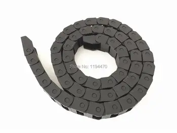 

1pcs/Lot 10x15mm R38 Cable Drag Chain Wire Carrier with End Connector 10mm x 15mm L1000mm 40" for 3D CNC Router Machine