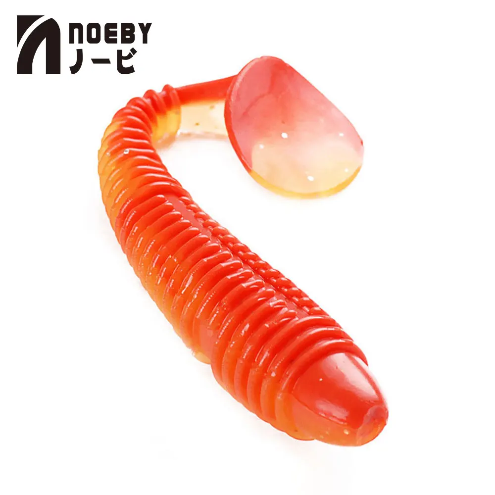 1 шт./лот NOEBY S3102 T хвост Мягкая приманка Grub наживка для рыбалки силиконовая трубка