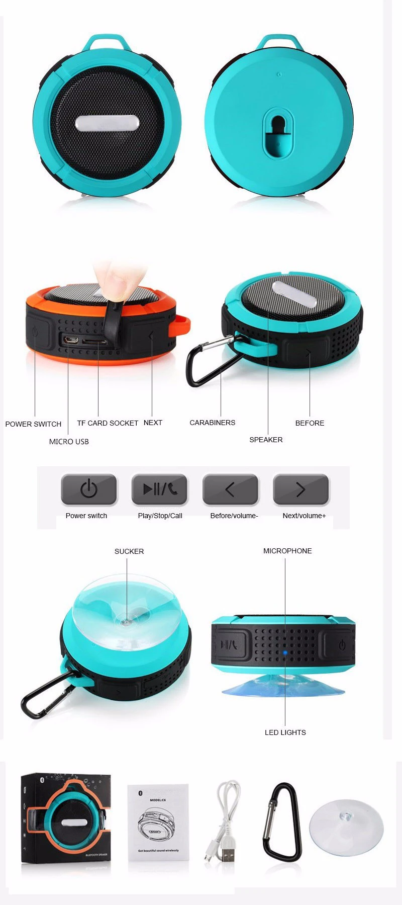 6 blue tooth speaker