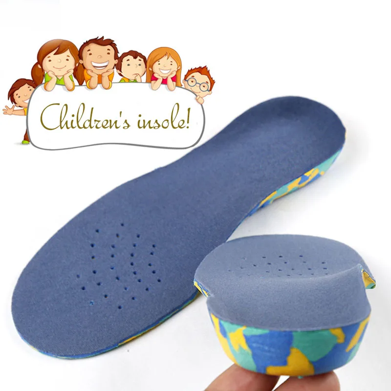 

USHINE Blue EVA and Velvet Sprot X legs Insoles Kids Orthopedic Sneakers Insoles Kids Children