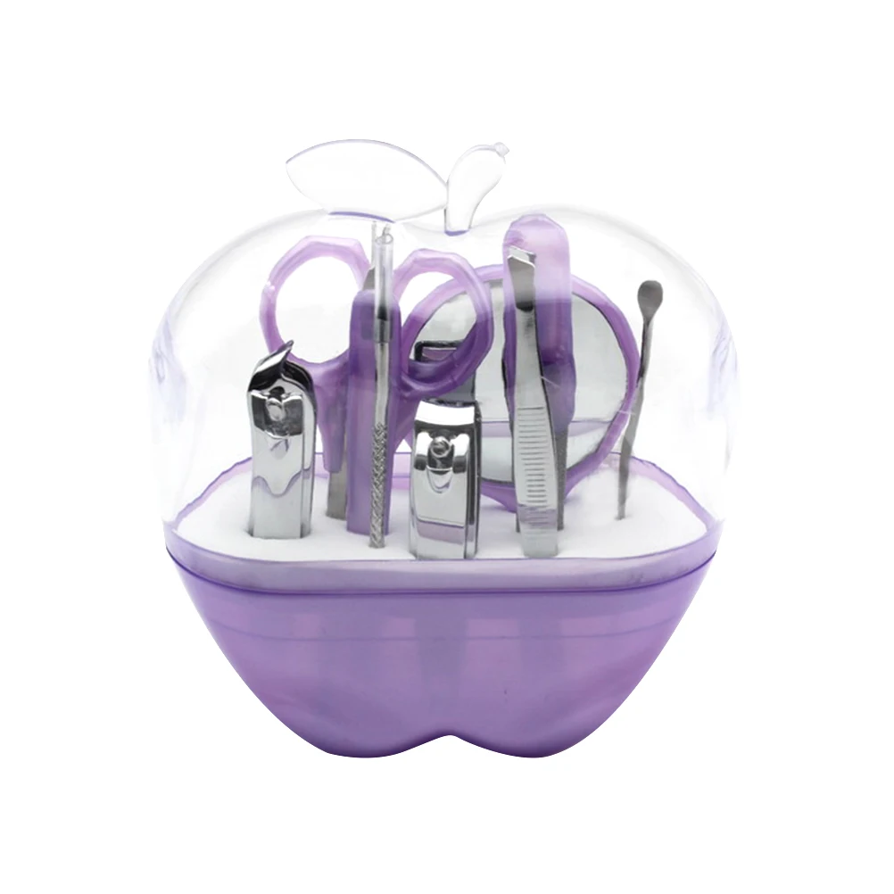 

9-in-1 Stainless Steel Lady Eyebrow Scissor Nail Clipper Mirror Cosmetic Set