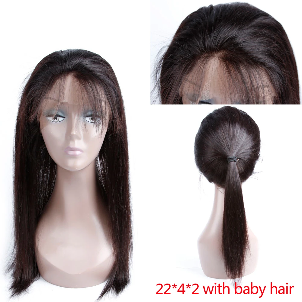 

360 Lace Frontal 8A Brazilian Human Hair Lace Frontal Closure Silk Straight 360 Lace Virgin Hair Pre Plucked Lace Frontals
