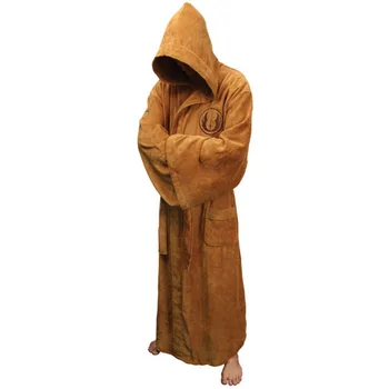 

Star War Jedi Bath Robe Bathrobe Coral Fleece Embroidered Costume